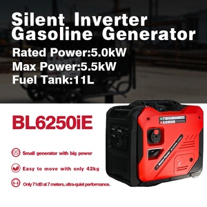 Tốt nhất xách tay AC 230V 120V 5kw-5. 5KW ngoài trời im lặng xăng máy phát điện biến tần cho cả hai chì-axit và pin lithium phí - Product Image 2