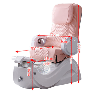 Fauteuils de manucure et pédicure électriques modernes en cuir synthétique, luxueux, personnalisables et à vibrations, pour salon de beauté et spa des pieds. - Product Image 6