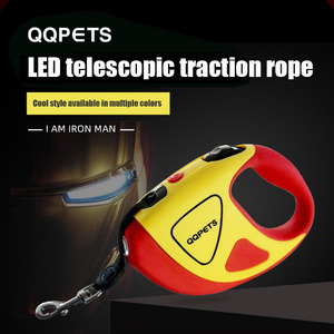 Hot Selling Pet <b>Dog</b> LED Automatic <b>Retractable</b> Towing Rope Luminous <b>Retractable</b> Nylon <b>Dog</b> Leash - Product Image 5