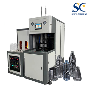 Machine <span class=keywords><strong>de</strong></span> soufflage semi-automatique pour bouteilles d'eau en PET, 4 cavités, fonctionnement et maintenance simples - Product Image 1