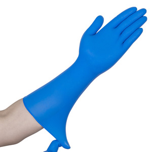 Guantes de nitrilo de 15 pulgadas, guantes desechables sin polvo para limpieza del hogar, guantes para trabajo en la cocina y jardinería, guantes para belleza y manicura. - Product Image 2