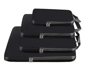 4 Set Compression Packing Cubes Travel Accessories Expandable Packing Organizers