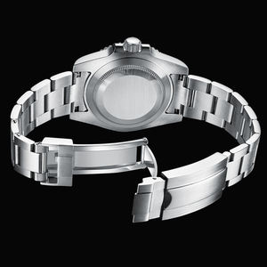Montre mécanique automatique de luxe pour homme, Montre Homme, étanche 10 ATM, acier inoxydable, <span class=keywords><strong>saphir</strong></span> véritable, mouvement SL3032 GMT - Product Image 6