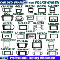 Cadre Android pour autoradio de voiture Volkswagen, directement de l'usine chinoise, kit de panneau de tableau de bord pour GPS, cadre audio et radio pour voiture VW