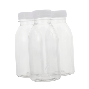 ขวดเครื่องดื่มพลาสติก PET ใส ขนาด 10 ออนซ์ 300 มล. ปลอดสาร BPA เกรดอาหาร แบบกำหนดเองได้ - Product Image 1