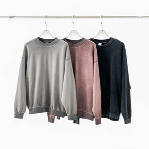 <b>Men's</b> <b>Hoodies</b> & <b>Sweatshirts</b> Heavyweight 380G French Terry Fleece Drop Shoulder Plain Solid <b>Men's</b> <b>Hoodies</b> - Product Image 1