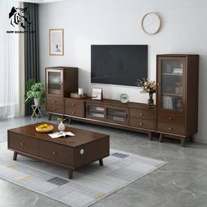 Mueble de TV de madera ecológico, hecho en fábrica, a precio económico, personalizable, con almacenamiento, listo para enviar, para sala de estar y dormitorio. - Product Image 6