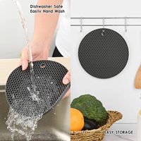 Support de casserole en silicone moderne antidérapant, écologique et durable, vente en gros, vaisselle de cuisine, dessous de plat, sous-verre, tapis chauffant