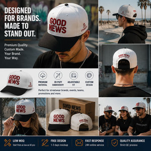 Cappellino da Baseball Unisex Sportivo a 5 Pannelli Personalizzato con Logo Ricamato 3D e Immagine Stampata, in Cotone Traspirante di Alta Qualità - Product Image 5