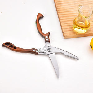 กรรไกรครัวสแตนเลสแบบหนาสำหรับตัดกระดูกไก่ กรรไกรอเนกประสงค์สำหรับตัดเนื้อ ปลา และบาร์บีคิว - Product Image 3