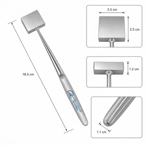 Marteau chirurgical AL Mida Instruments 40g en acier inoxydable, instrument orthopédique de classe II certifié CE AMHC-R-257, garantie 3 ans - Product Image 6