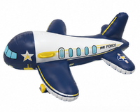 Jouets aquatiques pour enfants, radeau flottant en PVC épais et sûr en forme d'avion avec poignée en plastique, pour les jeux aquatiques des enfants