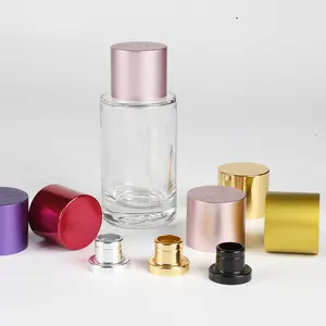 In Stock Luxury 30Ml 50Ml Empty Cylinder Perfume Bottles Customized 30ml 50ml 100ml Spray Glass Bottle White