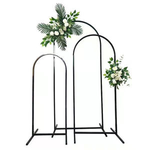 New 3pcs Props Metal Iron Flower Stand As Birthday Backdrop Wedding Stage Arch &amp; Welcome Road <strong>Lead</strong> Decoration - Product Image 1