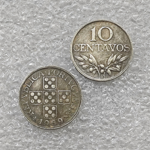 Monete Commemorative in Stile Antico del Portogallo 10 Centavos 1969, 1970, Regali, Decorazione per la Casa - Product Image 1