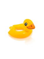 Vente en gros de jouets aquatiques en PVC pour bébé Grand canard jaune Anneau de natation en yacht Anneau gonflable de siège pour enfants Anneau gonflable de siège de canard