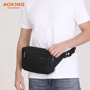 2023 new design fashion multifunctional polyester outdoor waterproof waist bag for unisex