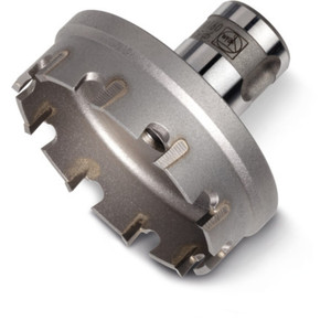 Sierra perforadora Fein de 38 mm con punta de carburo, acero de alta velocidad, vástago de 22 mm, métrica - Product Image 1