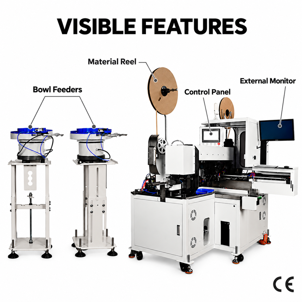 Internet Wire Connector Machine Automatic Wire Processing and Connector Housing Insertion Machine 14-32 ...