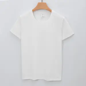 2024 Летняя женская простая белая футболка | Мягкая хлопковая Футболка с круглым вырезом | Повседневная Универсальная