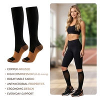 Chaussettes de sport hautes en tricot 100 % nylon respirantes, antibactériennes et écologiques, personnalisables par impression numérique pour jeunes, collection printemps