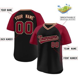 Camiseta de béisbol personalizada con cuello en V, unisex, para adultos, personalizada, sublimada, que absorbe la humedad, Teamname 00 - Product Image 2