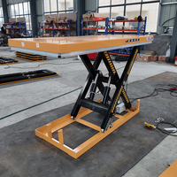 Table élévatrice à ciseaux fixe certifiée CE, plateforme hydraulique électrique pour usage industriel