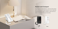 Nouveau téléphone IP Fanvil H4 pour hôtel, 2 lignes SIP, voix HD, PoE, 5 touches programmables, port de charge USB pour la communication en hôtellerie et en bureau