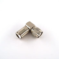 Câble d'antenne 5D-FB LMR300, fil électrique étanche, connecteur coaxial RF à angle droit avec pince de fixation, prise mâle TNC