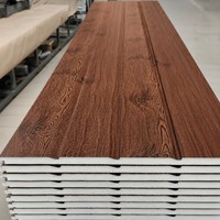 Panneau Métallique Préfabriqué Sculpté et Gaufré pour Stand de Marché, Matériau Mural Isolant Thermique à Faible Coût