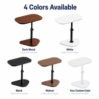 Table basse relevable en gros avec plateau MDF, mobile, 5 couleurs, structure en acier pour salon et chambre à coucher, livraison directe