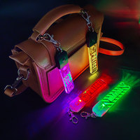 Porte-clés de lampe acrylique Led, Illusion d'illusion LED, avec effet 3d, personnalisé, 7 couleurs, pièces