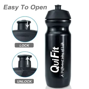 Garrafa de água esportiva Easy Grip 750ml personalizada para hidratação, tipo garrafa de água para bicicleta, ciclismo e esportes