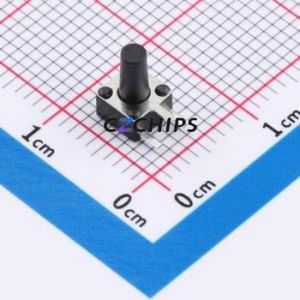 TSC08-CBW1FH7.5 Tactile Switch Through hole-3P,4.5x4.5mm Switch Single Pole Single Throw Round Button 2.5N Right Angle Insert - Product Image 1