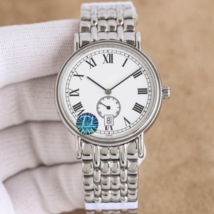 Nuevo Reloj Mecánico Longinesing 2026, Compacto y Elegante con Esfera Redonda Blanca, Caja Dorada, Números Romanos y Marcadores de Hora - Product Image 3