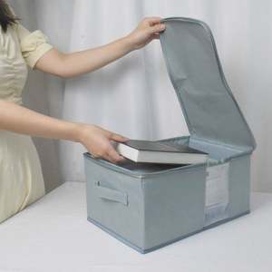 600D Oxford Foldable Storage Organizer Heavy Duty Durable <b>Plastic</b> PC Container <b>Bins</b> PVC Window Wardrobe Organizer Clothes - Product Image 3