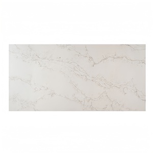 Calacatta หินเทียมแผ่นหินขัดพื้นโต๊ะสำหรับห้องครัวหรือโต๊ะเครื่องแป้งสีขาว - Product Image 1