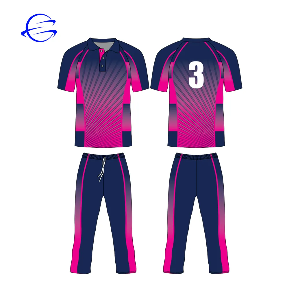 2019 Meito New Custom Sublimation Sportswear Jogging Suit Customized Team Logo Printed Cricket Jersey