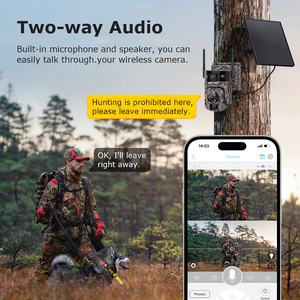 Sectec 8MP 50X Camouflage <span class=keywords><strong>Chasse</strong></span> <span class=keywords><strong>4G</strong></span> Wifi Suivi Réseau IP Extérieur Batterie Solaire <span class=keywords><strong>Chasse</strong></span> Surveillance Sauvage Trail Jeu <span class=keywords><strong>Caméra</strong></span> - Product Image 6