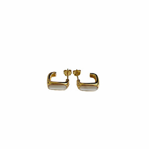 Kaiming 925 Sterling <b>Silver</b> C-Shaped <b>Stud</b> Earrings Geometric Design Everyday Wear - Product Image 5