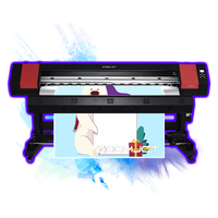Zoomjet Pas Cher Double Tête Grand Format Machine D'impression Numérique 1.8m Eco Solvant Imprimante Avec Dx7/Dx5/I3200 Tête D'impression