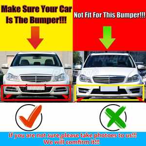 3 Color <b>Car</b> Front Bumper Splitter Lip Spoiler <b>Diffuser</b> Protector Cover Trim <b>for</b> Mercedes <b>for</b> Benz W204 2008-2014 W204 Bumper Lip - Product Image 3