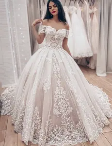 Vestido de noiva estilo princesa sem alças, vestido de noiva de ombro caído, floral, com apliques, rosa sem alças, 5622 #