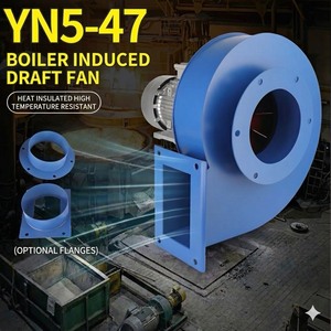 Ventilador Industrial Centrífugo <span class=keywords><strong>de</strong></span> Tiraje Inducido para Calderas YN5-47 220V, Bajo Ruido, Alta Eficiencia, Resistente a la <span class=keywords><strong>Temperatura</strong></span> - Product Image 1