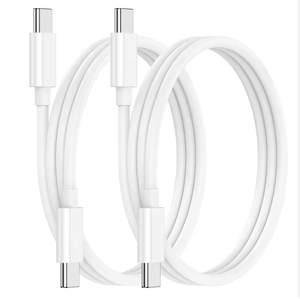 Cable de Carga Doble Tipo-C Blanco - Product Image 1