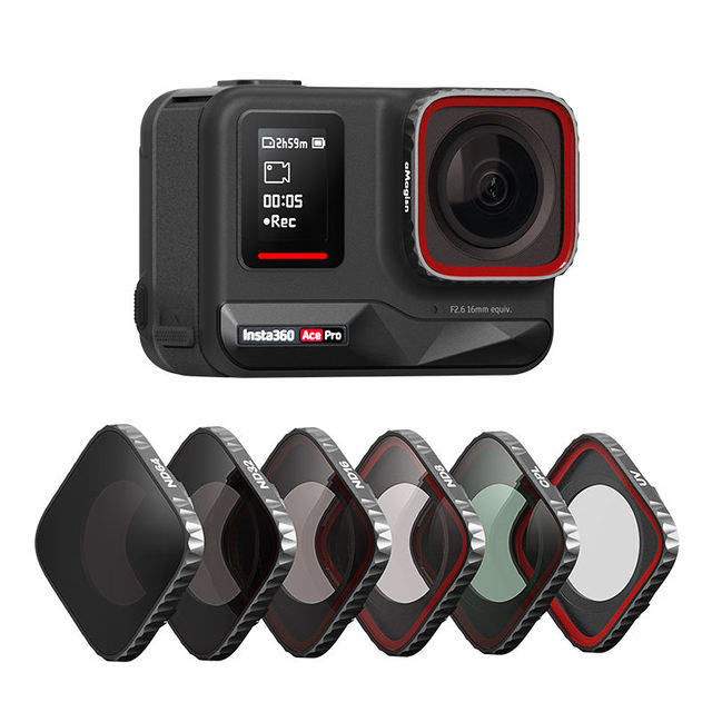 STY CPL UV ND8/16/32/64 Waterproof Tempered Glass Lens Filter Combo Kit for Insta360 AcePro