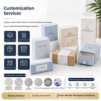 Boîtes d'emballage personnalisées imprimées pour les ensembles cadeaux de pierres diffuseuses à usage quotidien, boîtes de vente au détail minimalistes en papier kraft couché