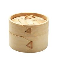 Chariot de cuisson vapeur japonais en métal à 6 niveaux, avec insert en bois perforé rond pliable, pour légumes, dim sum et couscous, et étagère