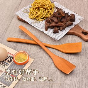 Ensemble de spatules en bois, 3 pièces, ustensiles de cuisine antiadhésifs pour faire frire des œufs et des steaks, utilisables au four, lavage à la main uniquement - Product Image 3