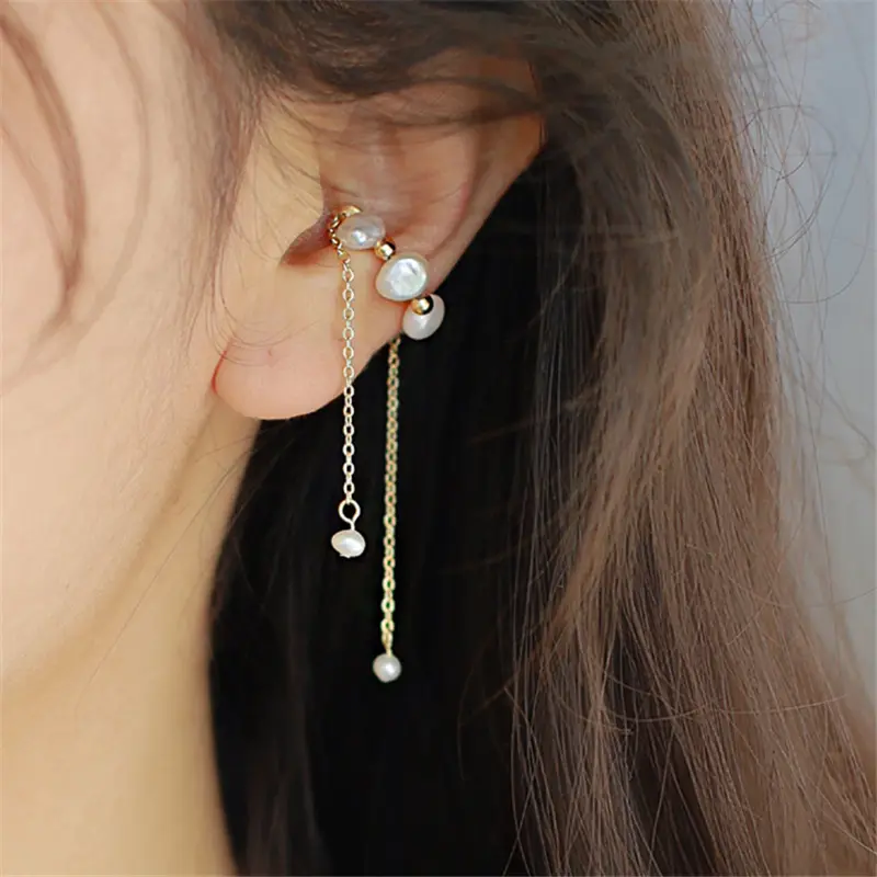 Boucles d'oreilles en laiton, bijoux pour femmes, manchette, sans Piercing, Style Boho, nouvelle collection